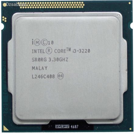 Intel Core i3-3220 használt számítógép processzor