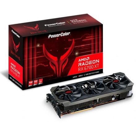 PowerColor AMD Radeon RX 6700XT Red Devil 12GB GDDR6  használt videokártya